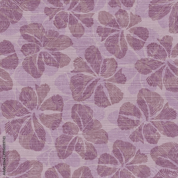 Obraz Abstract Textured Floral Seamless Pattern 