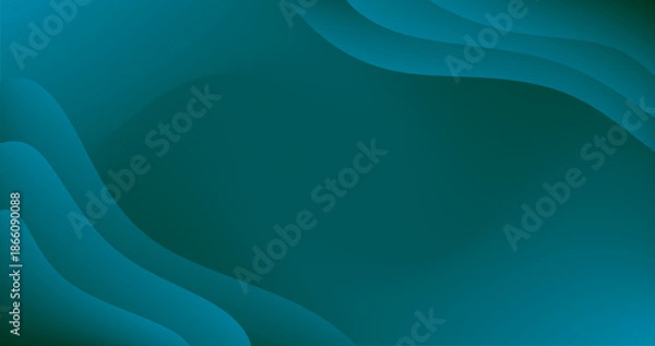 Obraz Aqua Gradient Background with Fluid Different shades and thickness Abstract pattern
