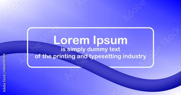 Obraz Blue abstract background for advertisement presentation