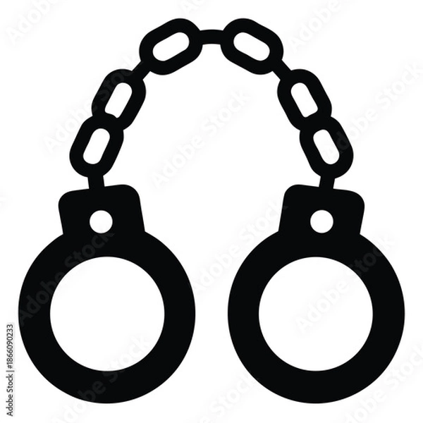Obraz shackles vector icon