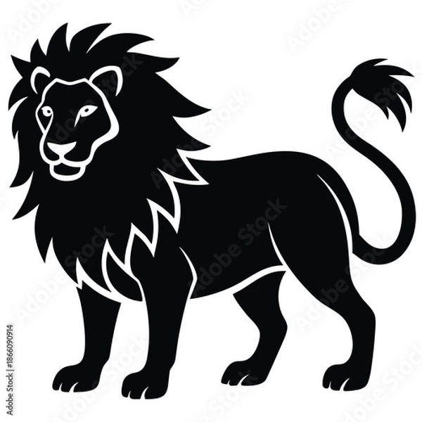 Obraz lion vector icon