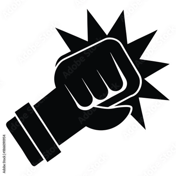 Obraz knock hand vector icon