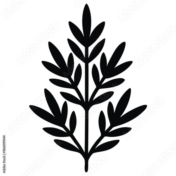 Obraz herbs vector icon