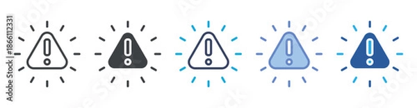 Obraz Risk icon set multiple style collection