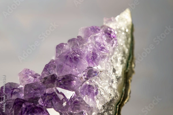 Obraz amethyst crystal on black background