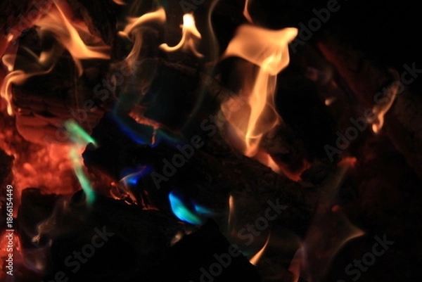 Obraz The Fire Glows in Blue