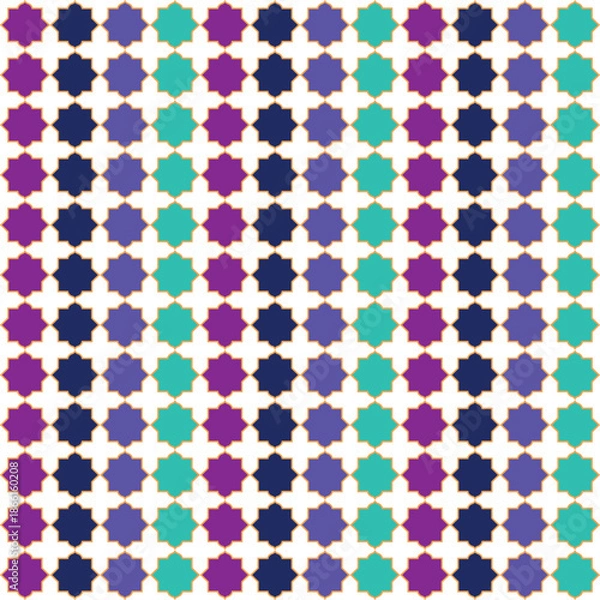 Obraz Ramadan Kareem Vibrant geometric pattern Islamic background