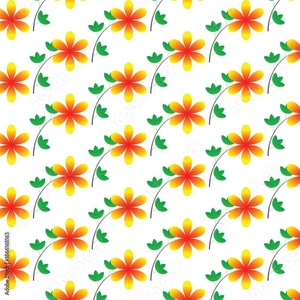 Obraz seamless pattern with flowers