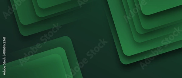 Obraz green abstract gradient shapes background