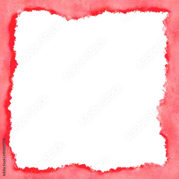 Obraz red paper frame