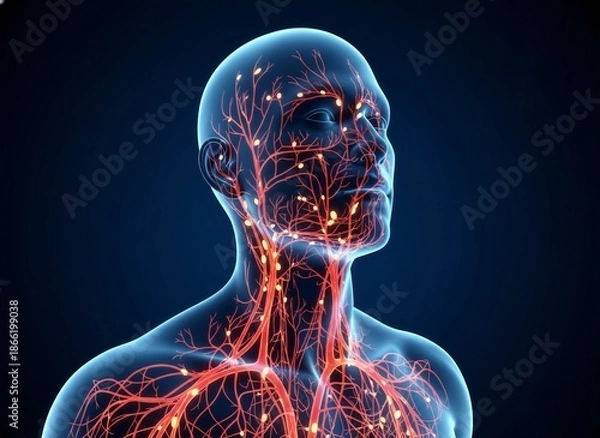 Obraz Human Lymphatic System Visualization