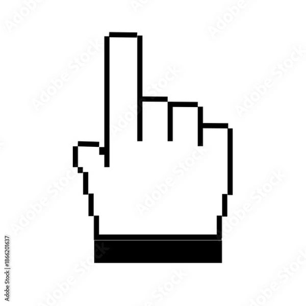 Fototapeta hand cursor icon