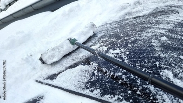 Obraz cleaning the solar module