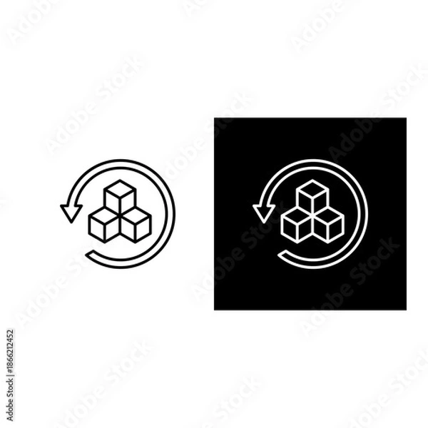 Fototapeta Reverse Logistics Icon