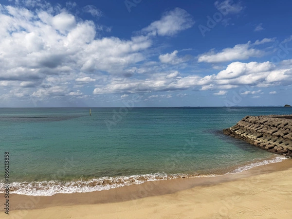 Obraz 沖縄の海と空と海岸