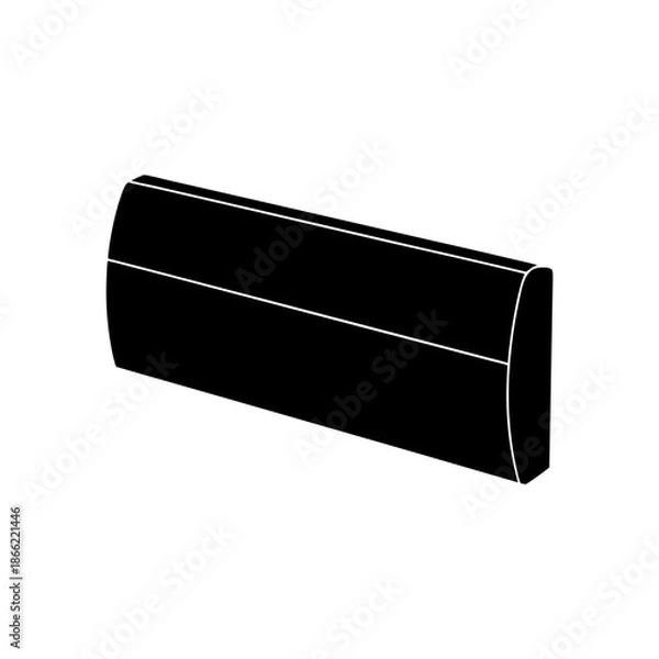 Obraz black plastic bag isolated