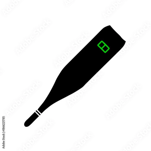 Obraz black pen isolated on white background