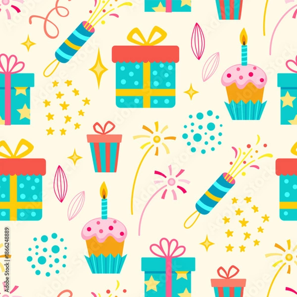 Fototapeta birthday_pattern05.eps