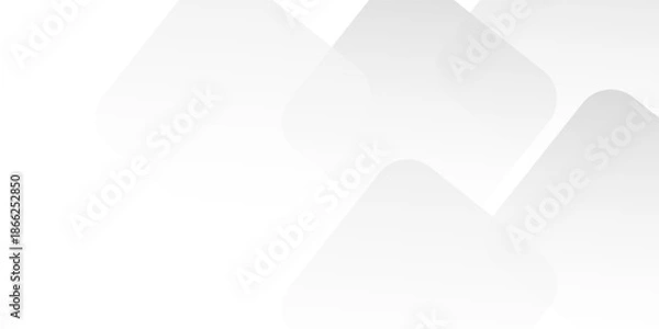 Obraz Abstract white Geometric banner design background.