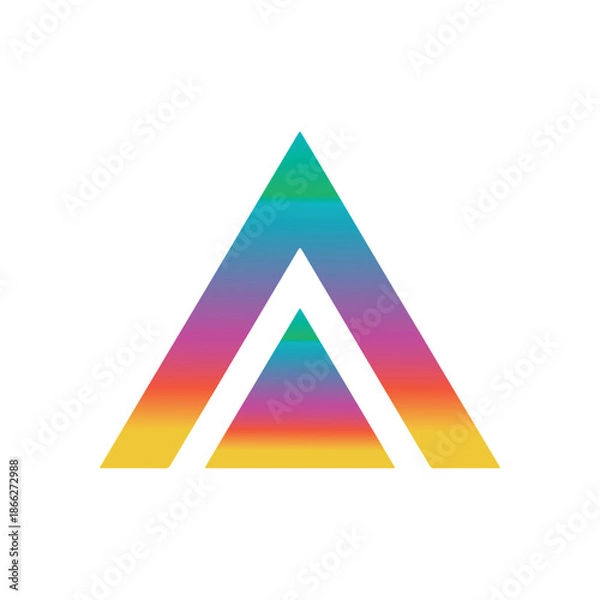 Fototapeta abstract triangle shape