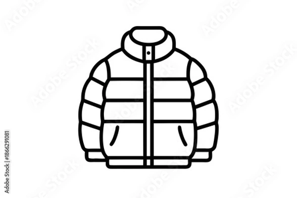 Obraz puffer jacket icon