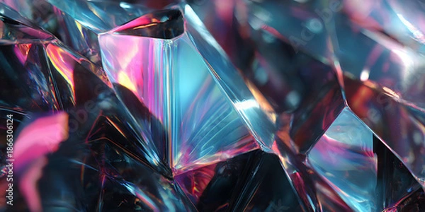 Fototapeta Prismatic Light Reflections Abstract Background