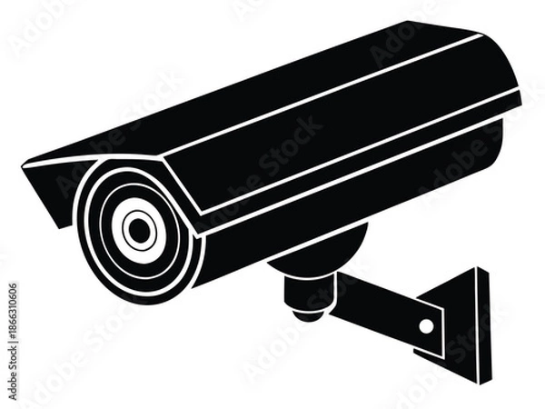 Obraz security camera vector on white background