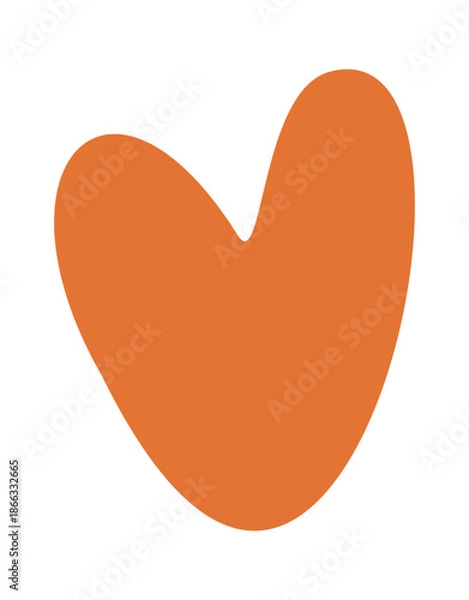 Obraz Red heart boho style print