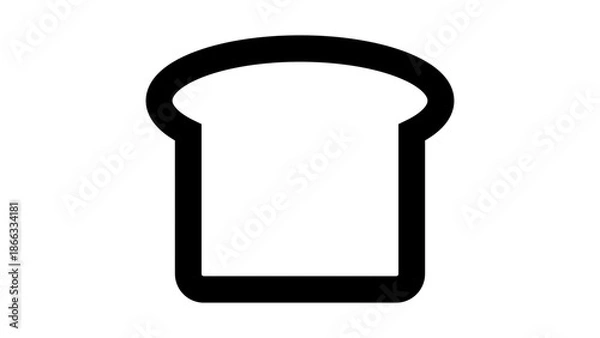 Obraz Bread icon logo symbol vector illustration