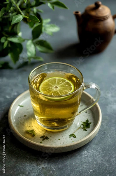 Obraz Green tea infusion