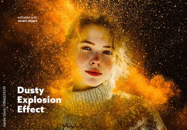 Obraz Dusty Explosion Photo Effect