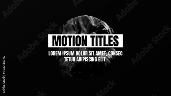Obraz Motion Titles