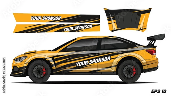 Obraz car livery design vektor
