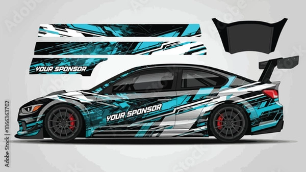 Obraz  car wrap livery design