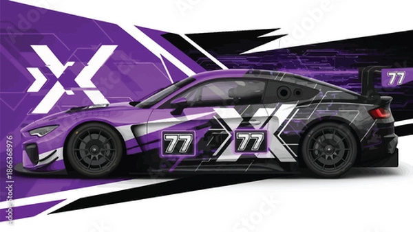 Obraz  car wrap livery design