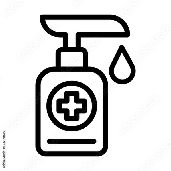 Obraz Sanitizer Icon Design