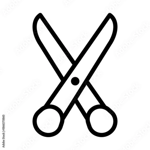 Obraz Scissors Icon Design