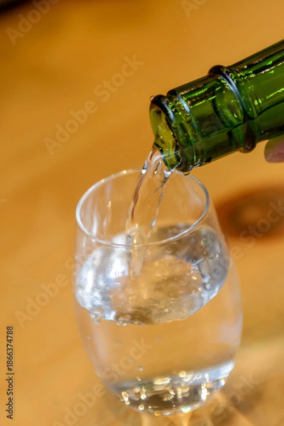 Obraz グラスに注がれる日本酒