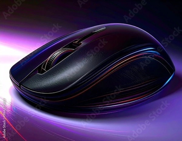 Obraz black computer mouse
