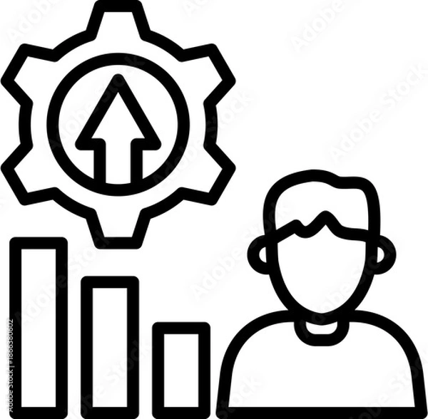 Obraz Development line icon