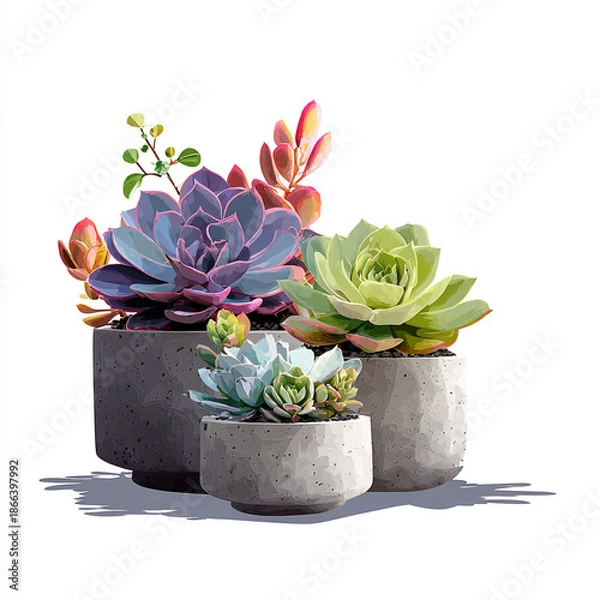 Obraz pink cactus in pot