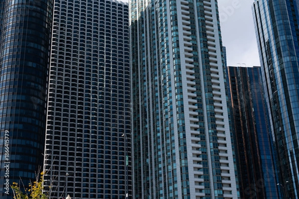 Obraz chicago buildings close up view 