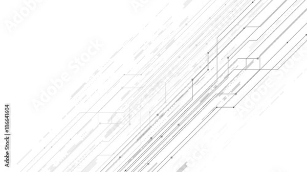 Fototapeta vector white background abstract technology communication data Science