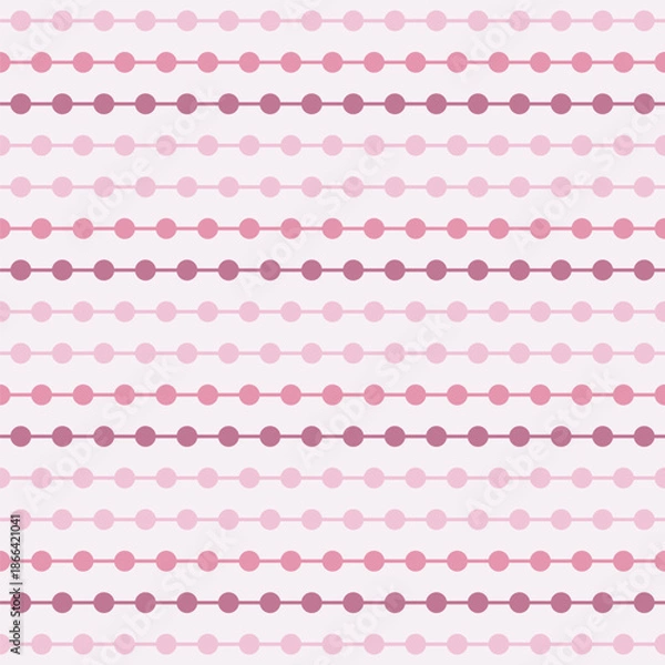 Obraz Minimalist Flat Circle Dot Pattern in Various Pink Shades Background