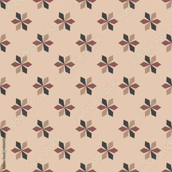 Obraz Decorative Repeating Geometric Floral Pattern Background Image Template