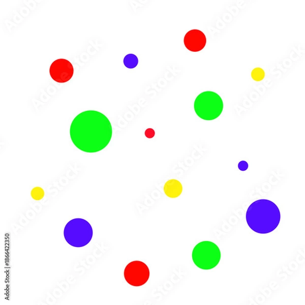 Obraz Colorful Polka Dots Pattern Background