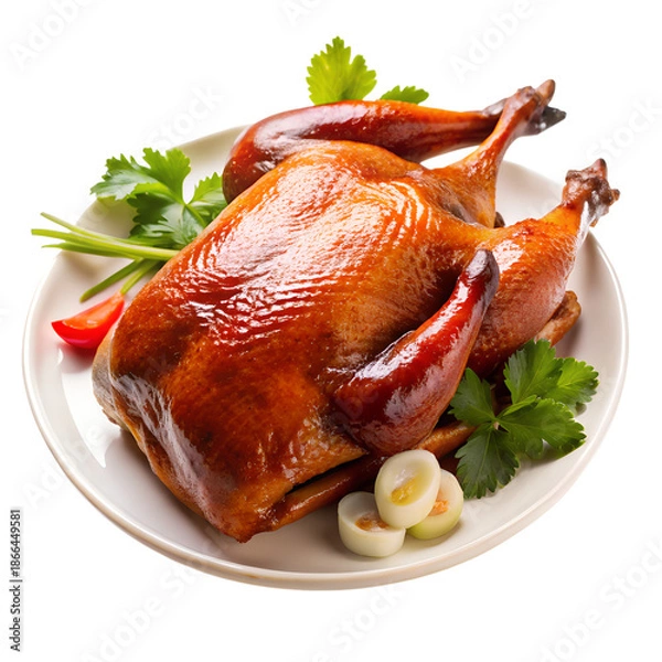 Obraz grilled chicken with vegetables