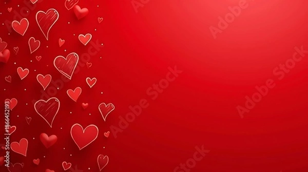 Obraz Red Heart Love Background