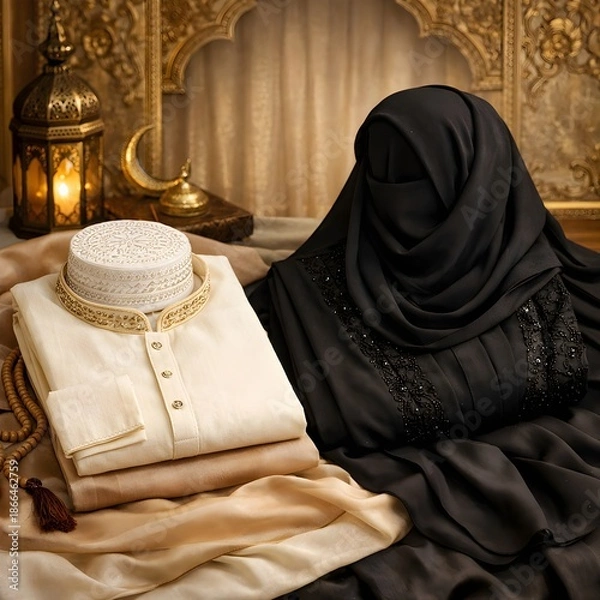 Obraz Elegant traditional attire display