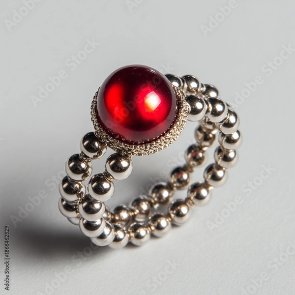 Fototapeta 시간과 의미를 담은 반지의 정물 초상